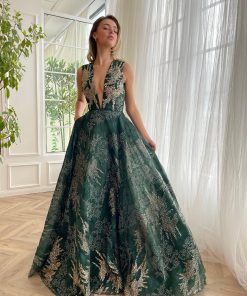 Teuta matoshi-Pine Glimmer Flair Gown 2