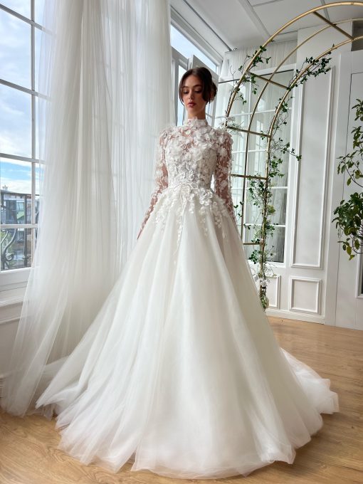 Teuta matoshi-Meadow Blossom Gown - Image 2