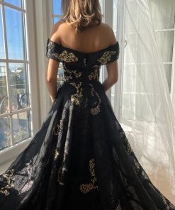 Teuta matoshi-Dark Symphony Ember Gown