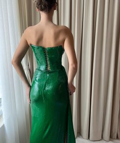 Teuta matoshi-Jade Corset Mermaid Dress 2