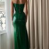 Teuta matoshi-Jade Corset Mermaid Dress