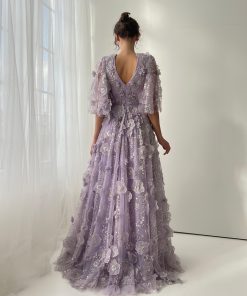 Teuta matoshi-Periwinkle Magnolia Allure Gown