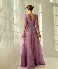 Teuta matoshi-Lilac Cascade Gown