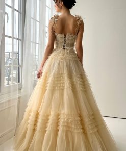 Teuta matoshi-Sunlit Ruffle Gown 2