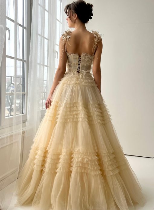 Teuta matoshi-Sunlit Ruffle Gown - Image 2