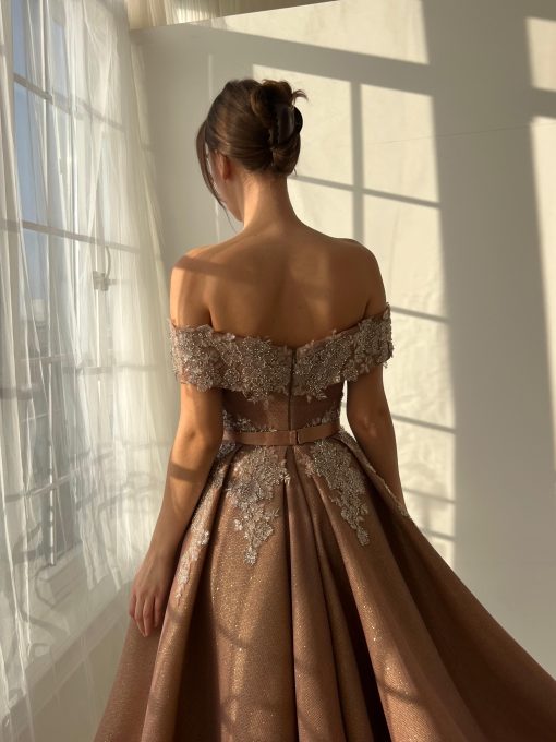 Teuta matoshi-Caramel Haze Gown