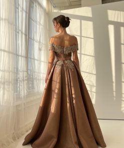 Teuta matoshi-Caramel Haze Gown 2