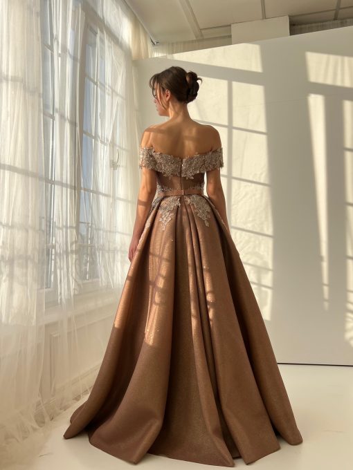 Teuta matoshi-Caramel Haze Gown - Image 2