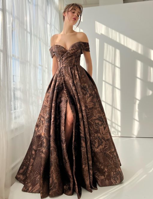 Teuta matoshi-Cocoa Leaves Gown - Image 2