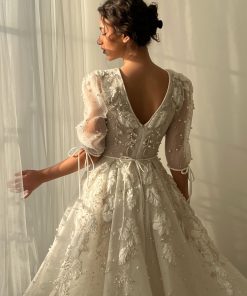 Teuta matoshi-Lace of Distant Stars Gown