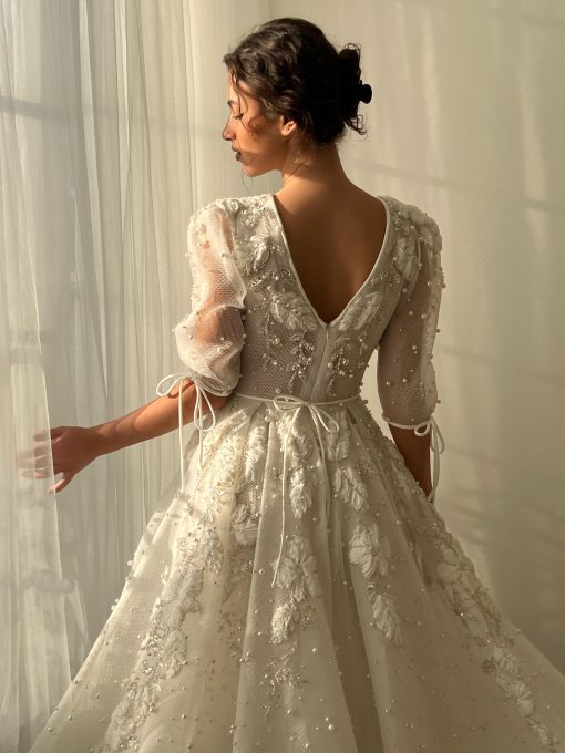 Teuta matoshi-Lace of Distant Stars Gown