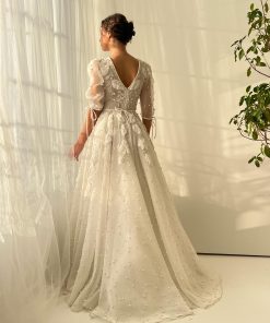 Teuta matoshi-Lace of Distant Stars Gown 2