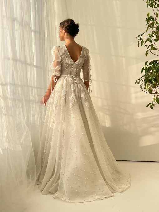 Teuta matoshi-Lace of Distant Stars Gown - Image 2