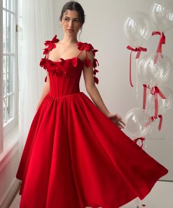 Teuta matoshi-Vermilion’s Lullaby Midi Dress 2