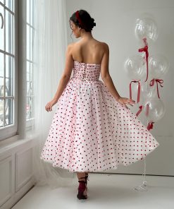 Teuta matoshi-Sugar & Scarlet Midi Dress
