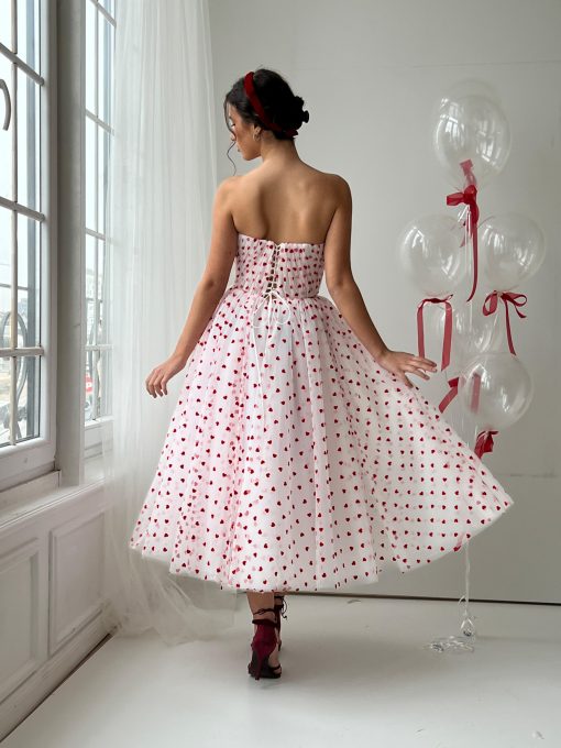 Teuta matoshi-Sugar & Scarlet Midi Dress