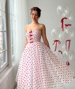 Teuta matoshi-Sugar & Scarlet Midi Dress 2