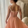 Teuta matoshi-Apricot Princess Gown