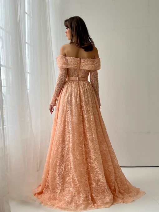 Teuta matoshi-Snowy Sunset Gown