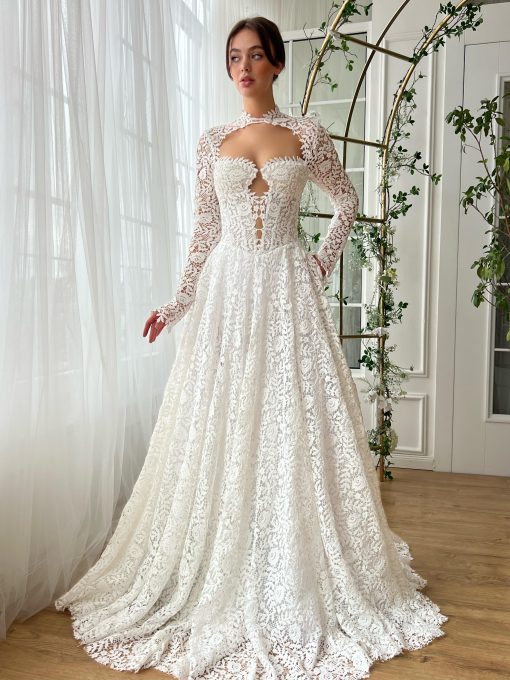 Teuta matoshi-Liliette Lace Gown - Image 2
