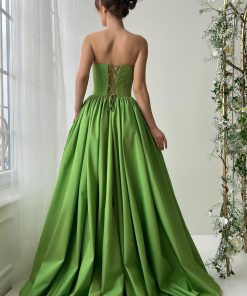 Teuta matoshi-Lime Beneath Sky Gown
