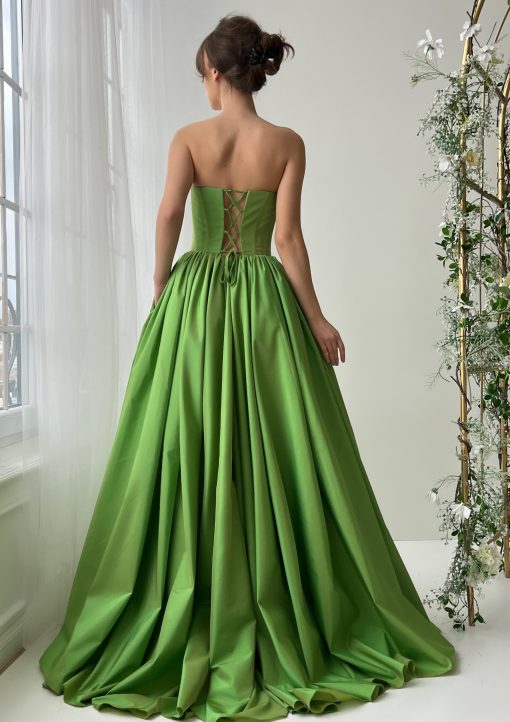 Teuta matoshi-Lime Beneath Sky Gown