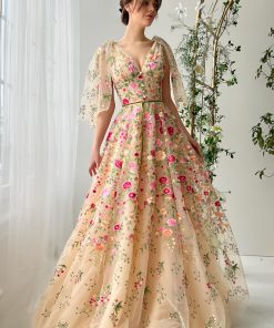 Teuta matoshi-Lunaria Floral Gown 2
