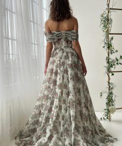 Teuta matoshi-Vintage Painting of Roses Gown 2