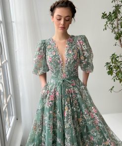 Teuta matoshi-Thistle Meadow Gown 2