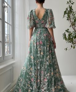 Teuta matoshi-Thistle Meadow Gown
