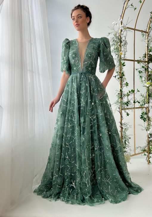 Teuta matoshi-Verdure Nymia Gown - Image 2