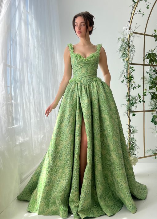 Teuta matoshi-Spring Meadow Gown - Image 2