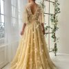 Teuta matoshi-Peachy Floral Gown 4