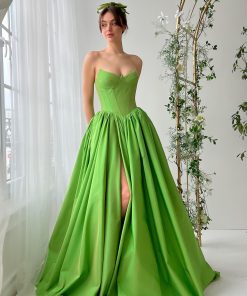Teuta matoshi-Lime Beneath Sky Gown 2