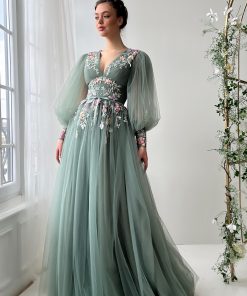 Teuta matoshi-Sage Verse Gown 2
