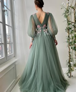 Teuta matoshi-Sage Verse Gown