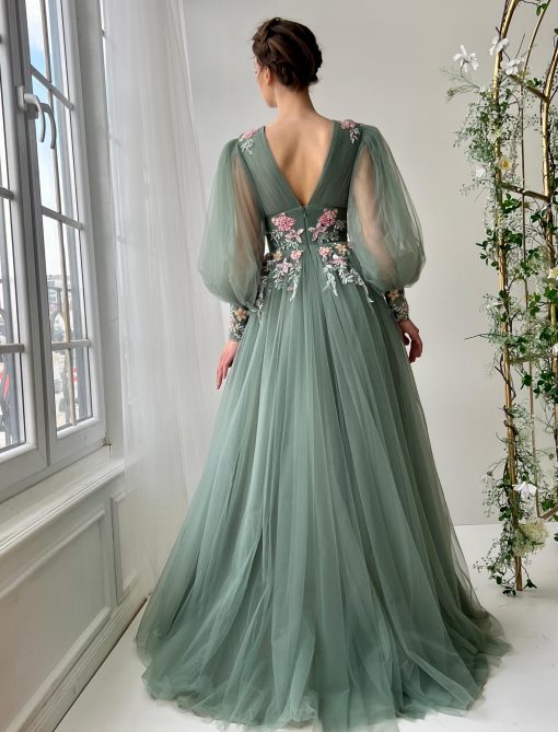 Teuta matoshi-Sage Verse Gown