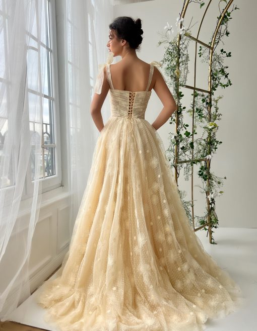 Teuta matoshi-Buttermilk Breeze Gown