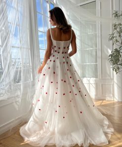 Teuta matoshi-White Rose Fields Gown