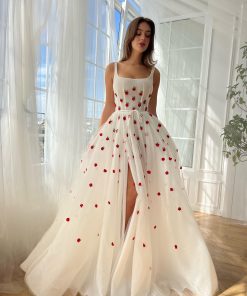 Teuta matoshi-White Rose Fields Gown 2