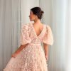 Teuta matoshi-Peach Dreamscape Gown
