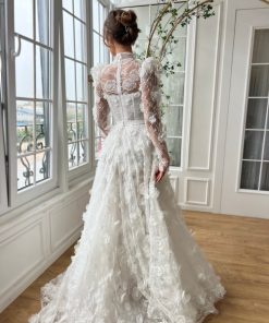 Teuta matoshi-Ivory Meadow Gown