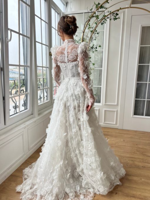 Teuta matoshi-Ivory Meadow Gown