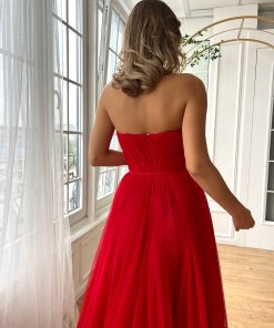Teuta matoshi-Fiery Rose Gown