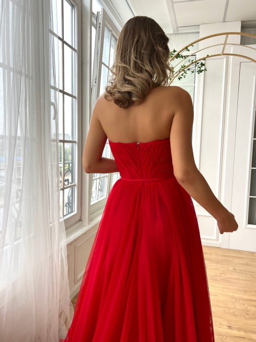 Teuta matoshi-Fiery Rose Gown