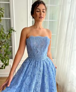 Teuta matoshi-Serene Sapphire Midi Dress 2
