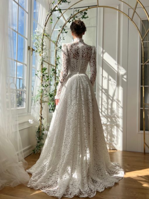 Teuta matoshi-Soft Echoes of Lace Gown