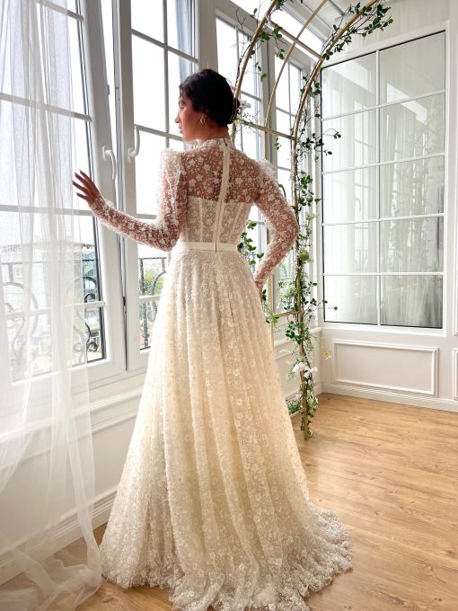 Teuta matoshi-Snowy Horizon Gown - Image 2