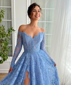 Teuta matoshi-Serene Sapphire Gown 2