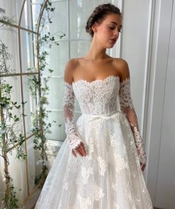Teuta matoshi-Veil of Flowers Gown 2